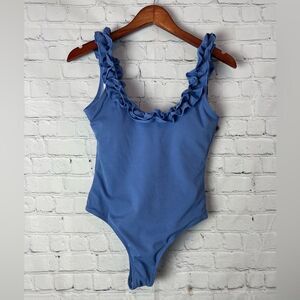 Zaful One Piece Swim Suite Blue Size 6